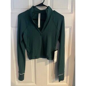 its rulu run cropped half zip size 6
